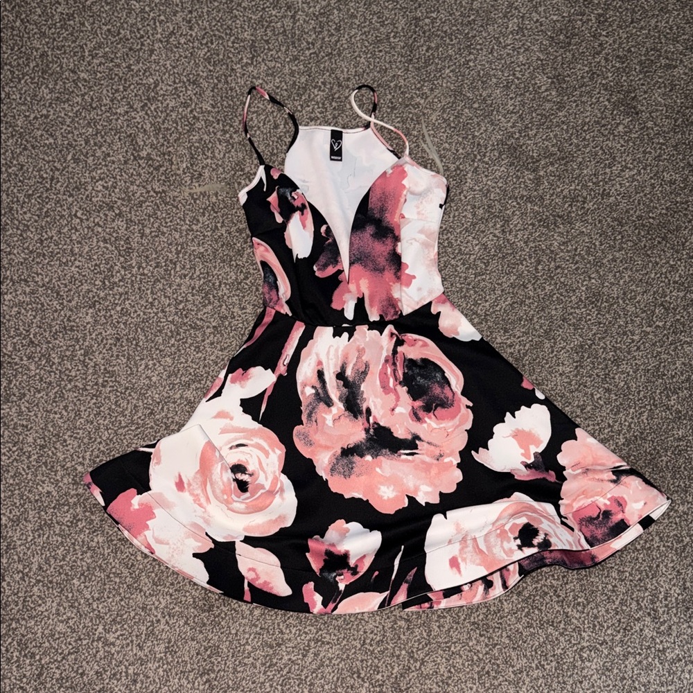 Windsor Pink and Black Floral Dress